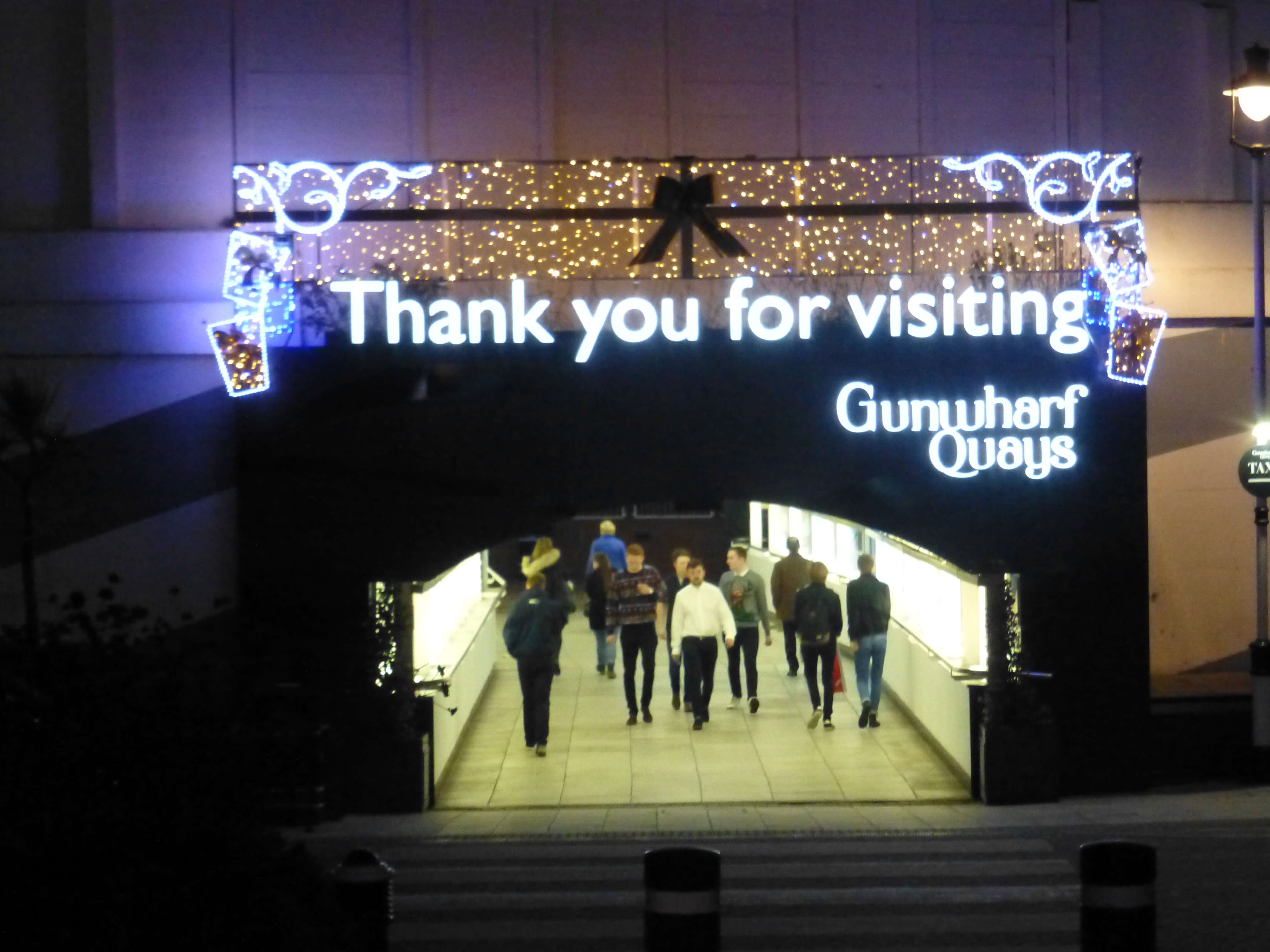 Thanks for visiting gunwharf quays