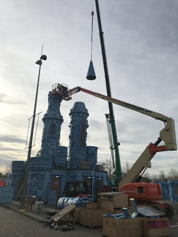 Castle Towers finishing touches